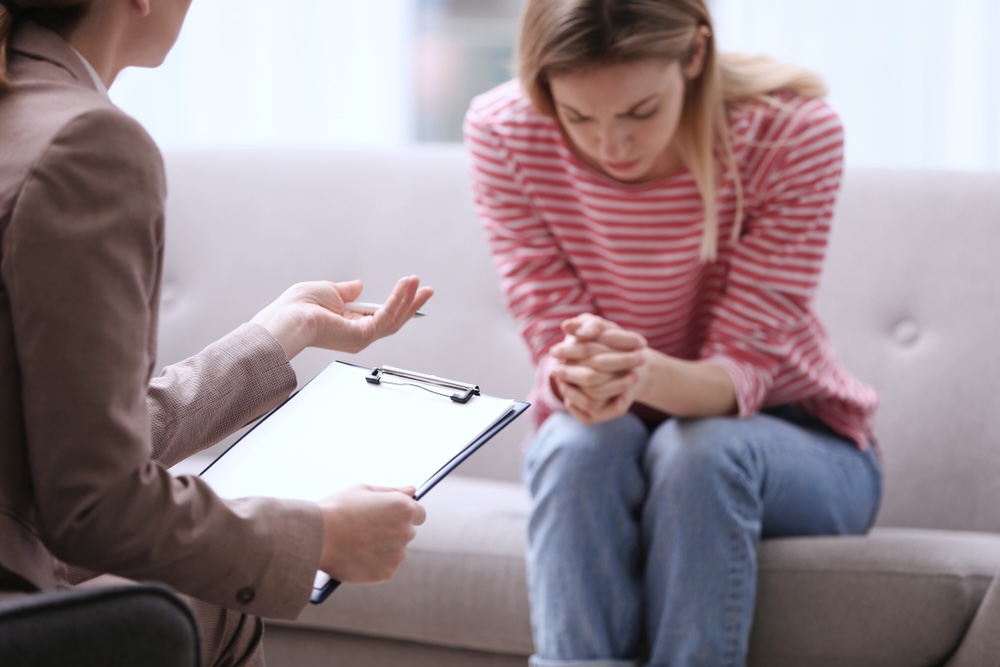 Woman during intensive outpatient program